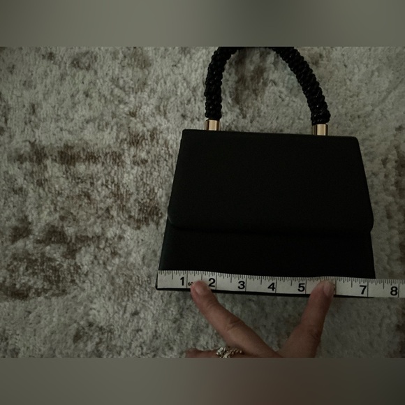 NWOT Aldo Black bag- compact Beaded handle - Picture 6 of 8